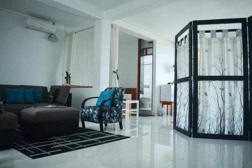 Χώρος καθιστικού στο Hotel Rulman