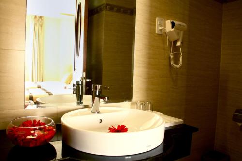 Phòng tắm tại Gia Vien Hotel