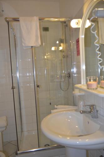 Koupelna v ubytování Hotel Zilema