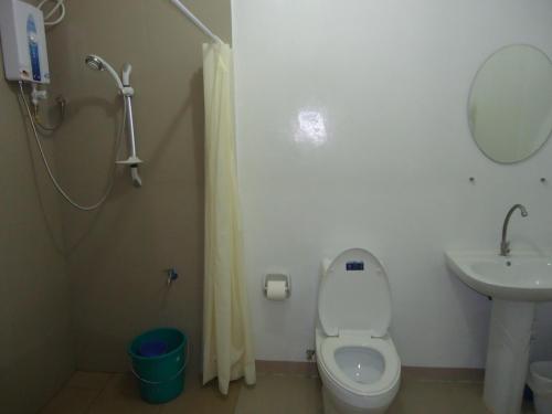 Koupelna v ubytování Rullan Apartelle