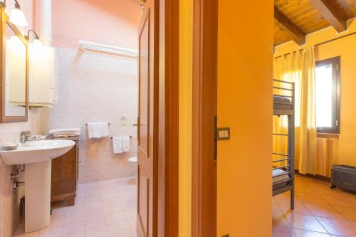 Kúpeľňa v ubytovaní Omas Haus