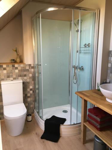 Koupelna v ubytování B&B De Hostelier
