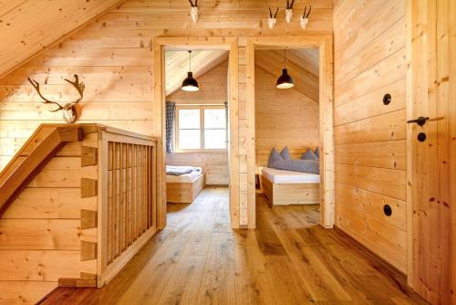 CASALPIN Chaletsにあるベッド