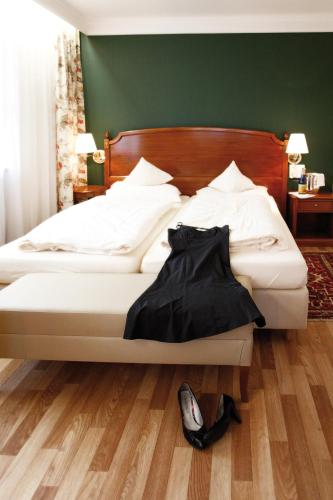 Katil atau katil-katil dalam bilik di Hotel Quellenhof