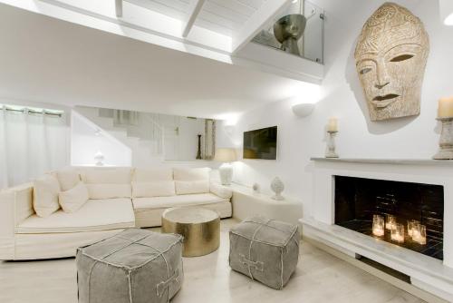 Χώρος καθιστικού στο Dana Villas & Infinity Suites