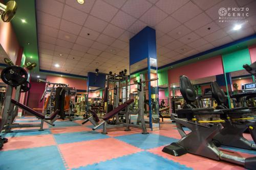 Fitness centrum a/nebo fitness zařízení v ubytování Hotel Berg Rappeg