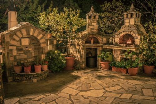 Κήπος έξω από το Villa Virginaki