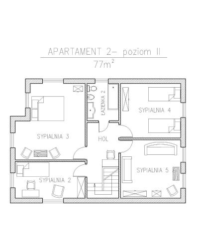 a floor plan of the apartment at BASTÓWKA 2 Apartamenty in Ustroń