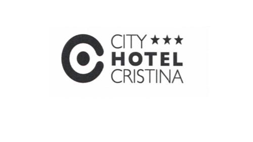 a sign for the city hotel christmas at CityHotel Cristina Vicenza in Vicenza