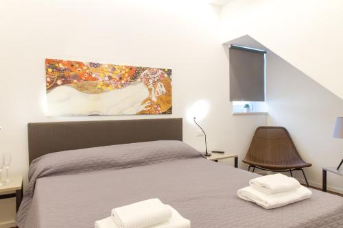 Posteľ alebo postele v izbe v ubytovaní Terrazza di Svevia