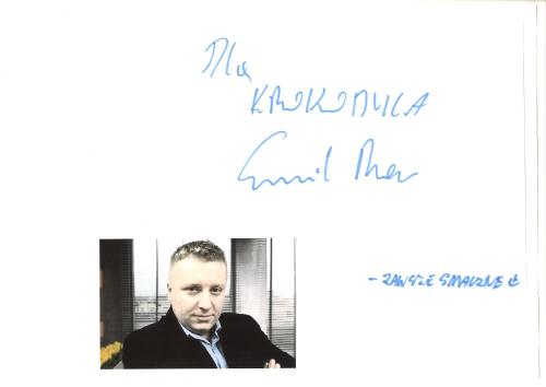 a picture of a man in a suit with the words albuquerque all hail at Auto Port Renice in Myślibórz