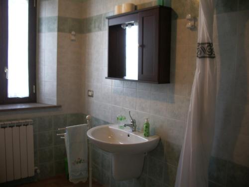 Koupelna v ubytování Agriturismo Rustichino