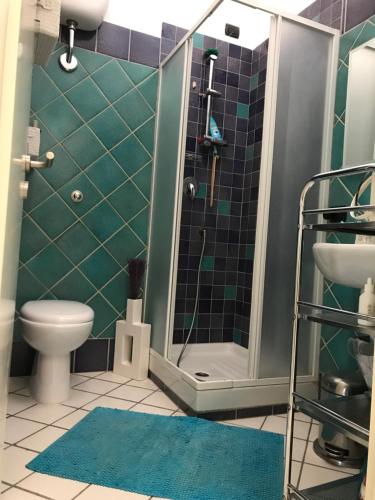 Kylpyhuone majoituspaikassa Casa Svetlana