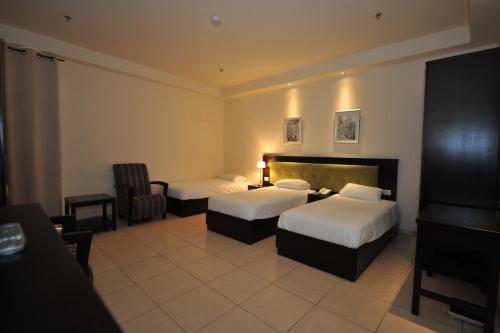 Cama o camas de una habitación en National Hotel - Jerusalem