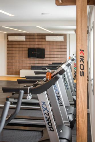 Fitness centrum a/nebo fitness zařízení v ubytování Intercity Bauru