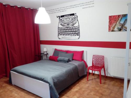 Postel nebo postele na pokoji v ubytování Ivrea la Bella
