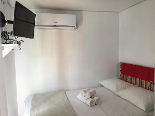 Posteľ alebo postele v izbe v ubytovaní Villa dos Ventos Hospedagem Container