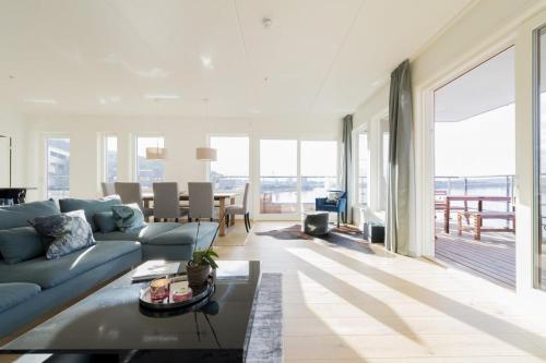 Ruang duduk di Wright Apartments - Sørenga