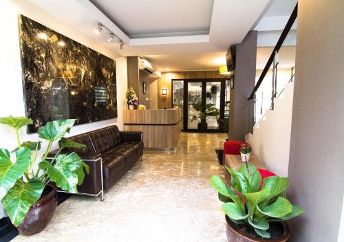 Posezení v ubytování Marrakesh Inn