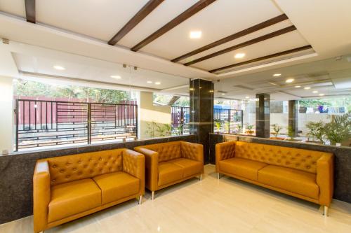Χώρος καθιστικού στο Sanctum Suites Whitefield Bangalore