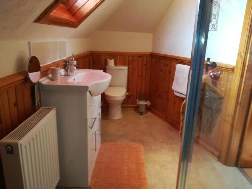 a bathroom with a sink and a toilet at Melrose in Fort William