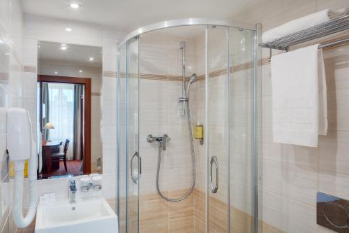 Koupelna v ubytování Adria Hotel Prague