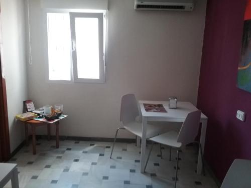 Χώρος καθιστικού στο Hostal Cabrera