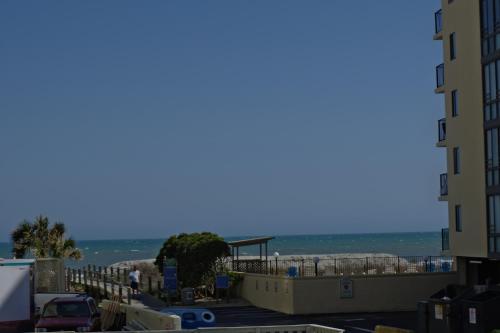 a view of the ocean from a building at Edgewater Inn in Myrtle Beach