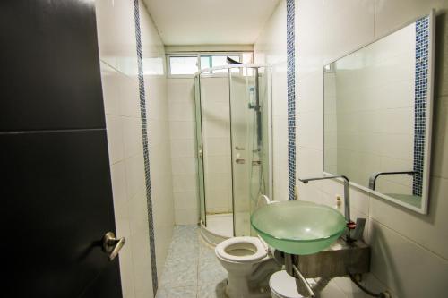 Koupelna v ubytování Casa Neguanje L4