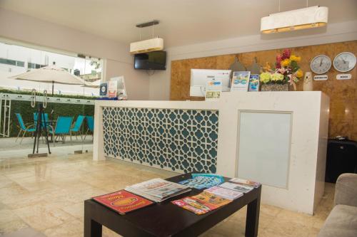 Dapur atau dapur kecil di Hotel Casa Blanca