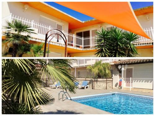 Amerique Hotel Palavas - Piscine & Parking - Plage tesisinde veya buraya yakın yüzme havuzu