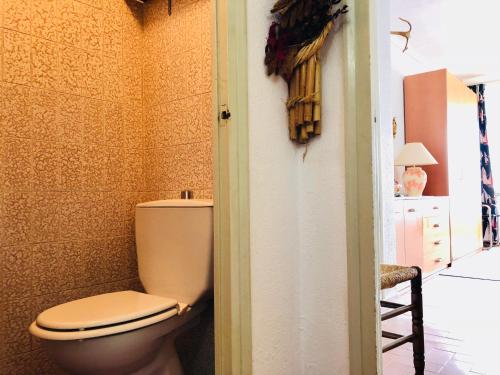 エンプリアブラバにあるNAUTICA 2 Eのバスルーム(白いトイレ付)が備わります。