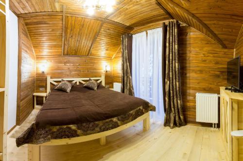 Letto o letti in una camera di Karpatski Dzherela