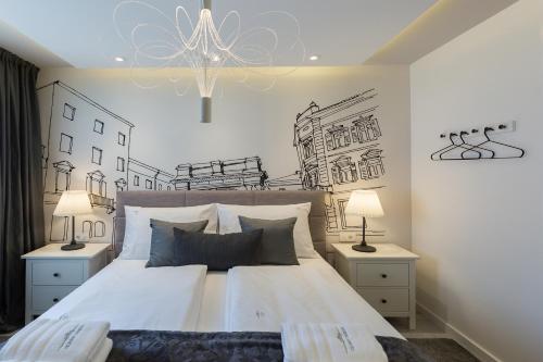 Säng eller sängar i ett rum på Classy Design Accommodation