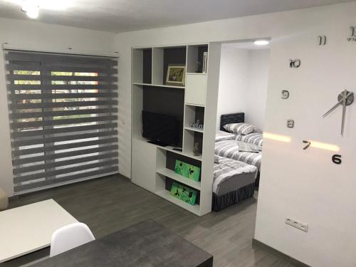Exclusive apartment 객실 침대