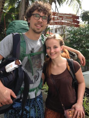 a man and a woman posing for a picture at Cinnamon Airport Residencies in Katunayaka