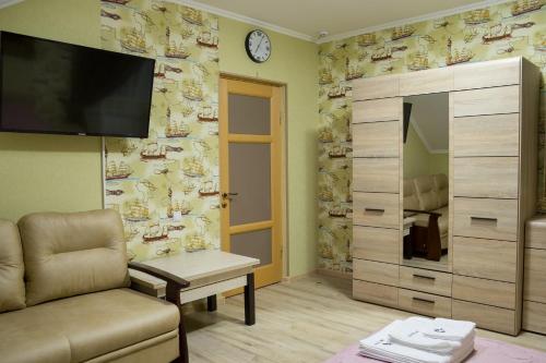 Koupelna v ubytování Art house Hostel