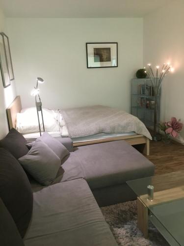 Posezení v ubytování Ferienwohnung Harzmond