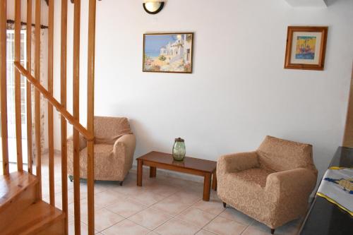 Χώρος καθιστικού στο Starvillas Apartments and Studios