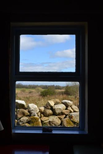 a window with a view of a field through it at Marsh Cottage F91 N4A9 in Moneygold