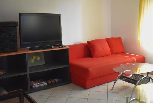 Hostel Amfora tesisinde bir oturma alanı