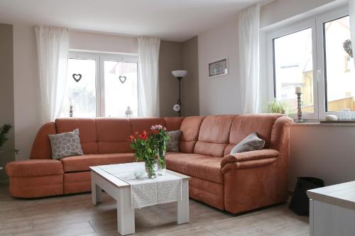 Posezení v ubytování Ferienwohnung Memmel
