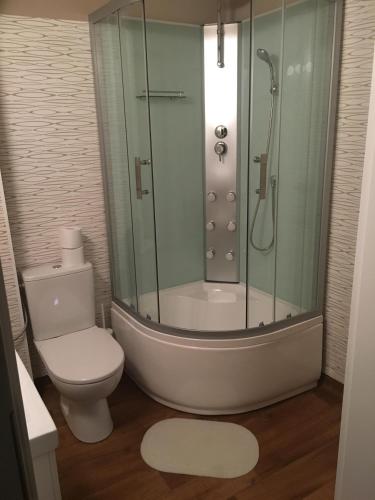 Koupelna v ubytování Hotel Kamil