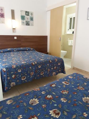 Katil atau katil-katil dalam bilik di Hostal Margarita