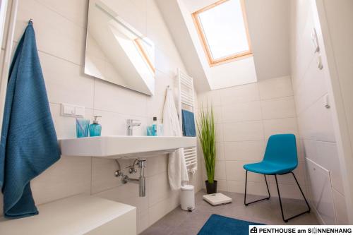 Penthouse am Sonnenhang mit exklusiver Ausstattung tesisinde bir banyo