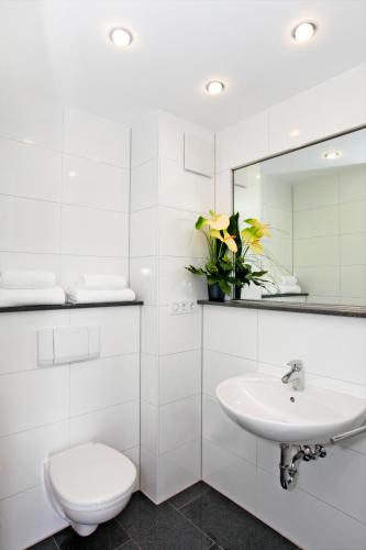Ένα μπάνιο στο Hotel Apartment Laforsch