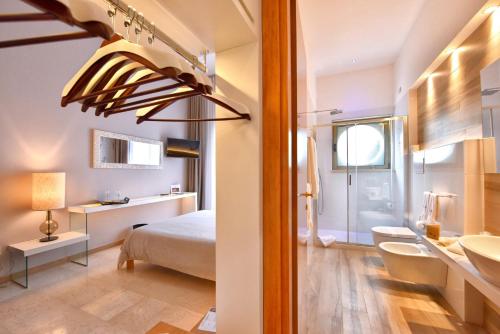 Koupelna v ubytování Hotel d'Altavilla