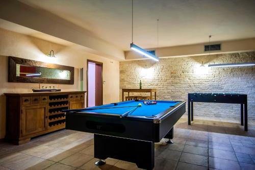 Biliár nebo kulečník v ubytování Villa Mirna