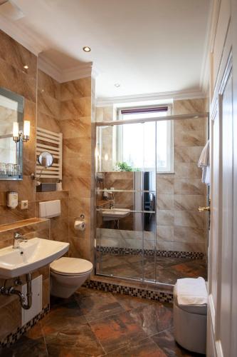 Ванная комната в Hotel Silesia