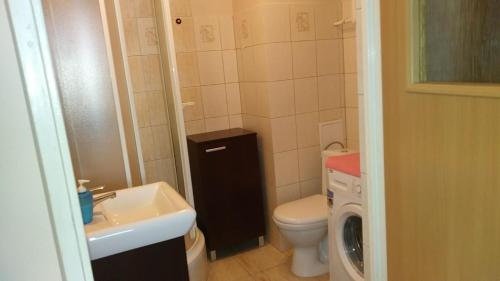 Koupelna v ubytování Apartament Nad Czosem